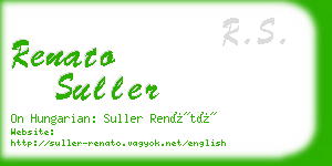 renato suller business card